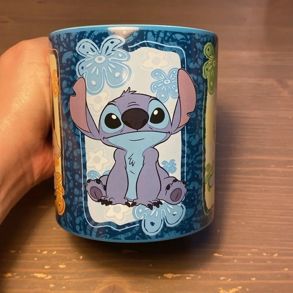Disney Lilo & Stitch Angel Scrump Floral Portrait Ceramic Mug 20 oz